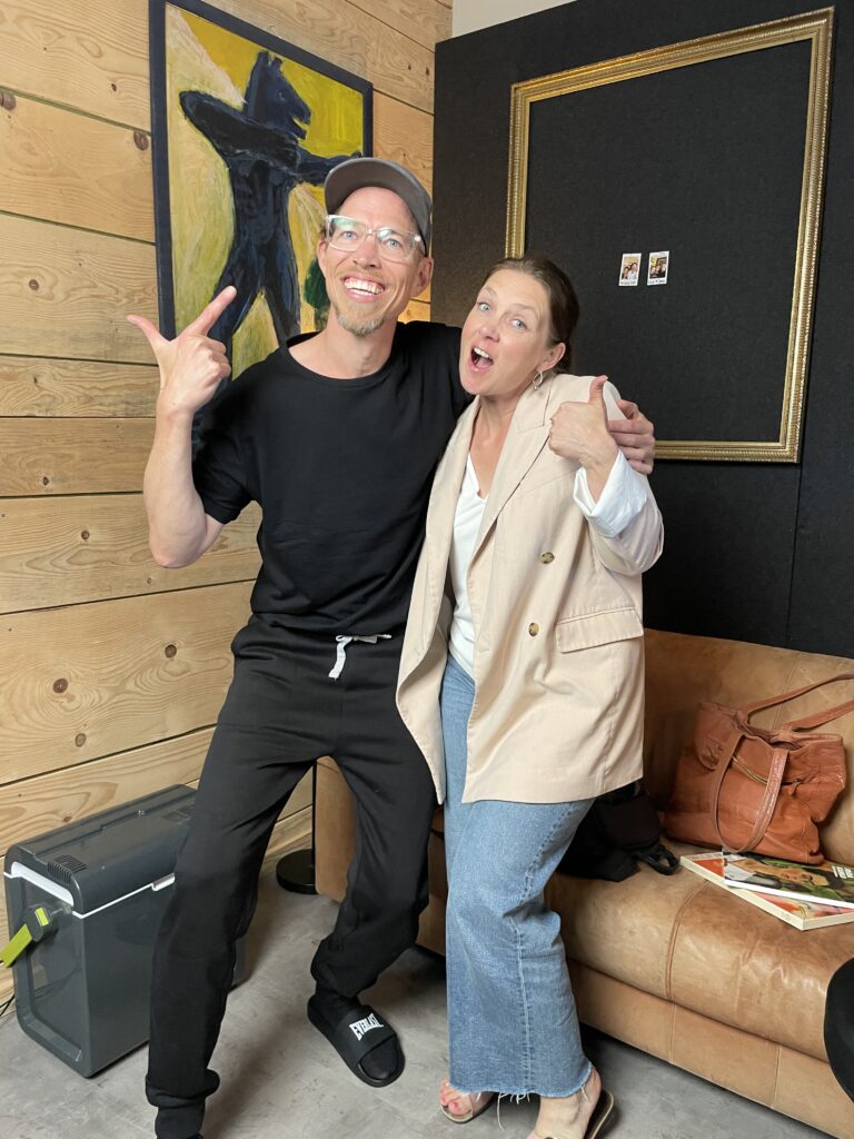 Visit from Anne the journalist